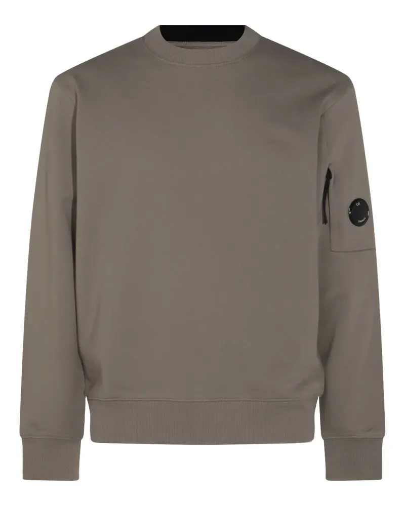 C.P. Company Sweatshirt mit Linsen-Tasche - Braun Braun