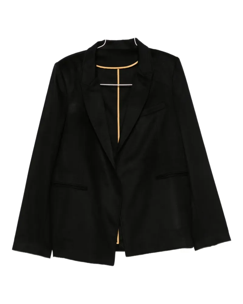 Frenckenberger peak-lapel suit blazer - Schwarz Schwarz