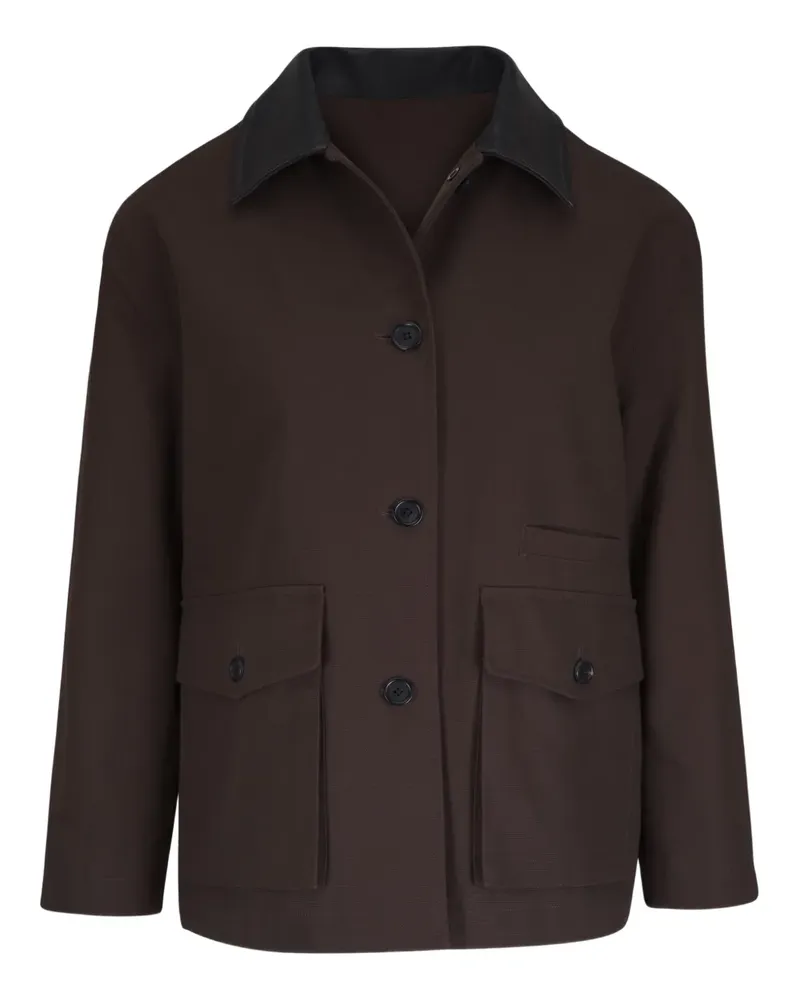 Nili Lotan Temperance Jacke mit Klappentasche - Braun Braun