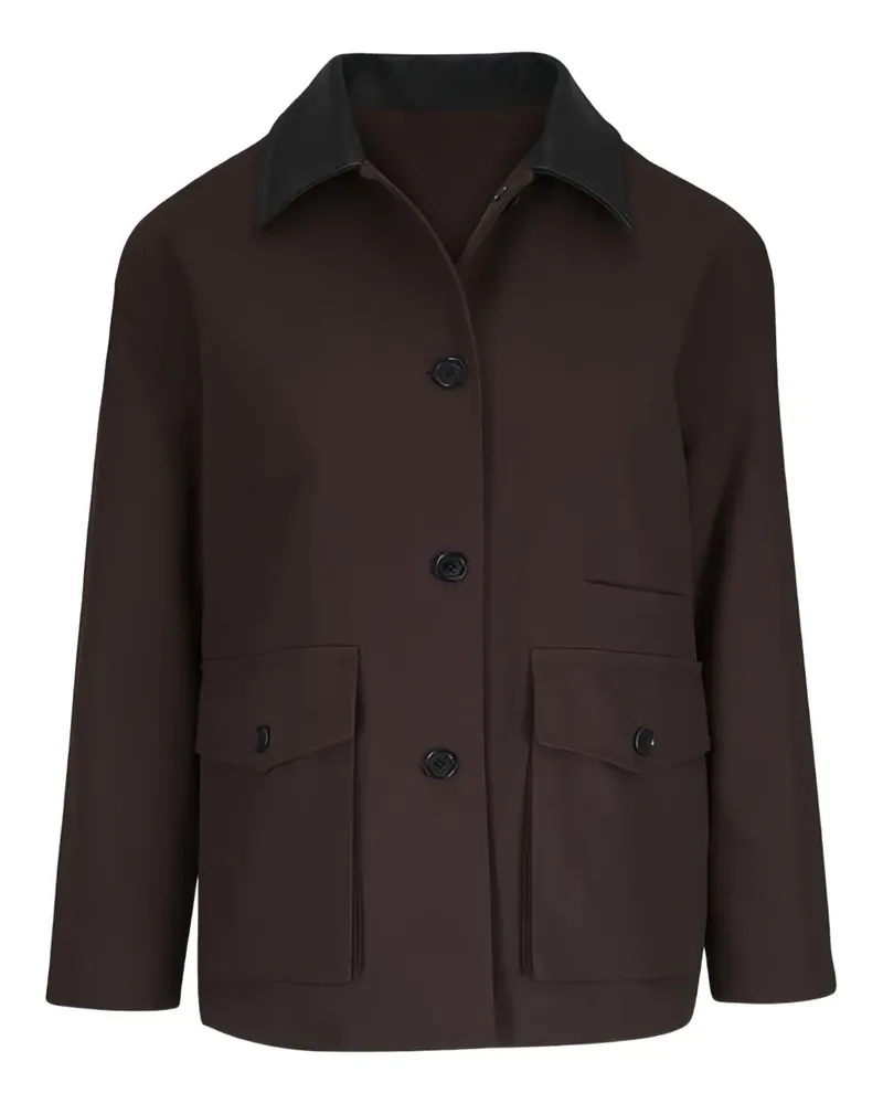Nili Lotan Temperance Jacke mit Klappentasche - Braun Braun