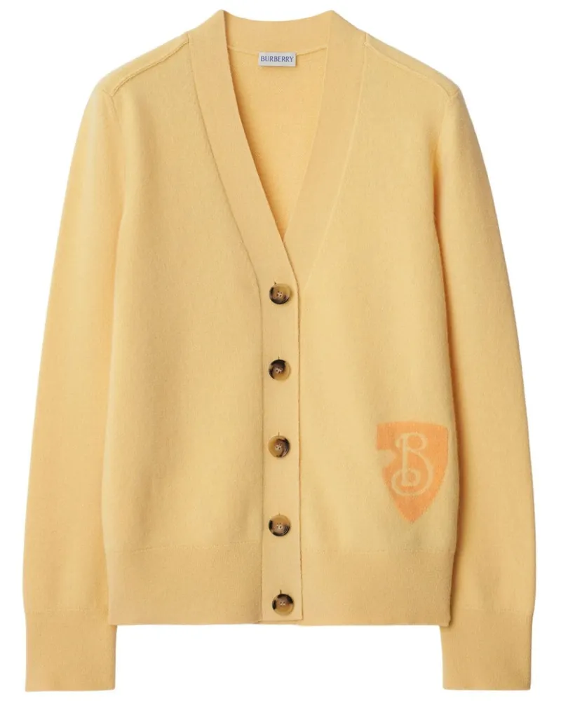 Burberry Gestrickter B Shield Cardigan - Nude Nude