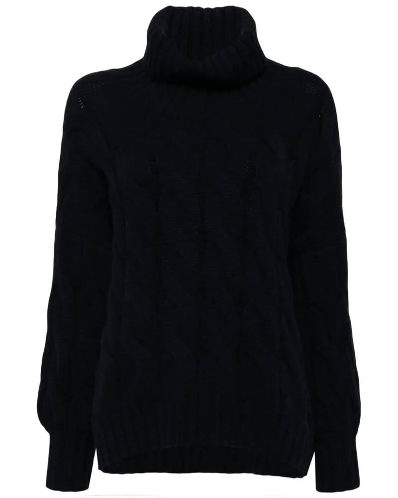N.Peal Hana Pullover mit Rollkragen - Blau Blau