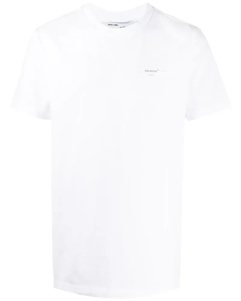 OFF-WHITE T-Shirt mit Logo-Print - Weiß Weiß