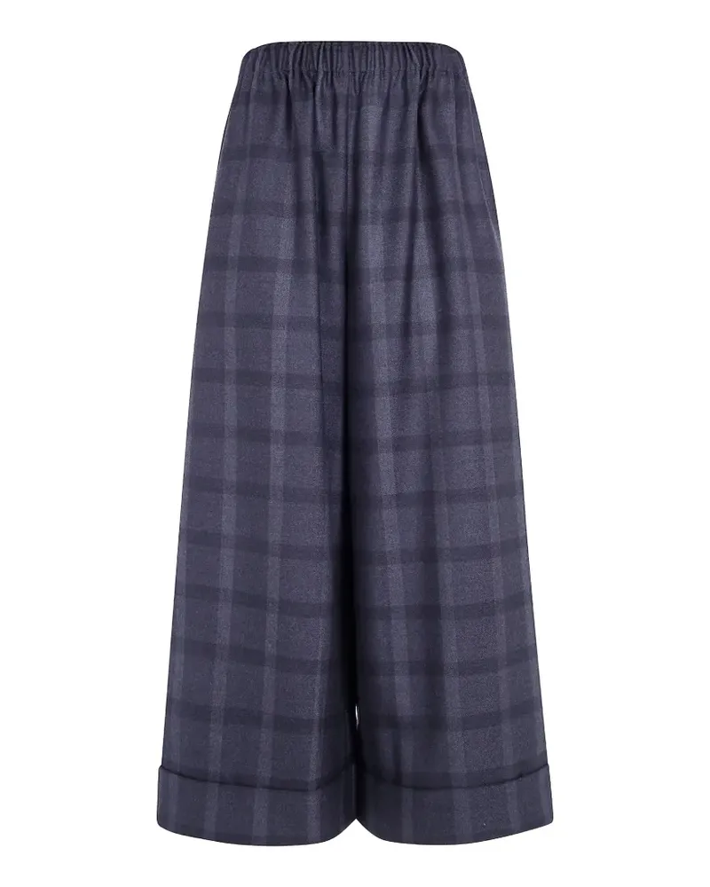 Daniela Gregis check-pattern palazzo pants - Blau Blau