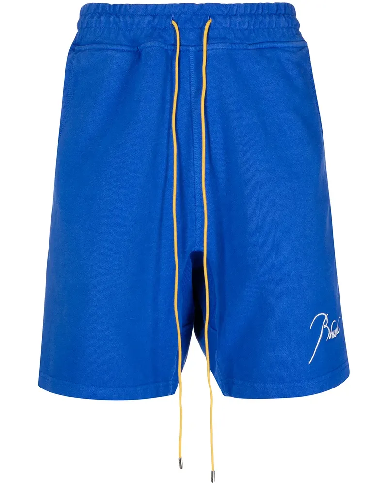 RHUDE Shorts mit Kordelzug - Blau Blau