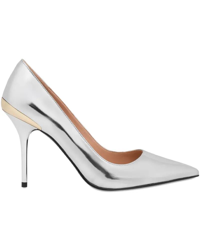 Moschino Pumps mit spitzer Kappe - Silber Silber