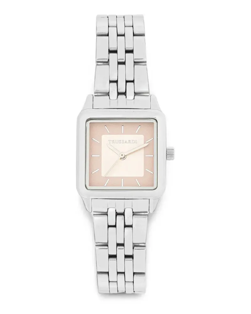 Trussardi T-Shape Armbanduhr mit eckigem Gehäuse 25mm - Rosa Rosa