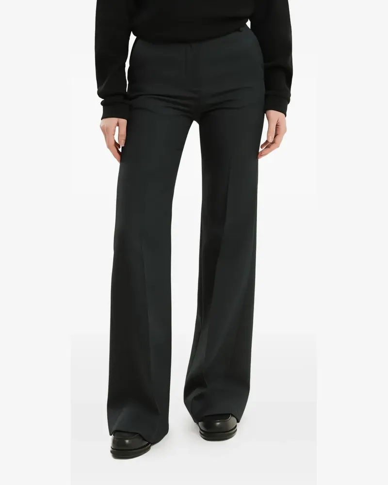 1989 STUDIO belt-loops flared trousers - Schwarz Schwarz