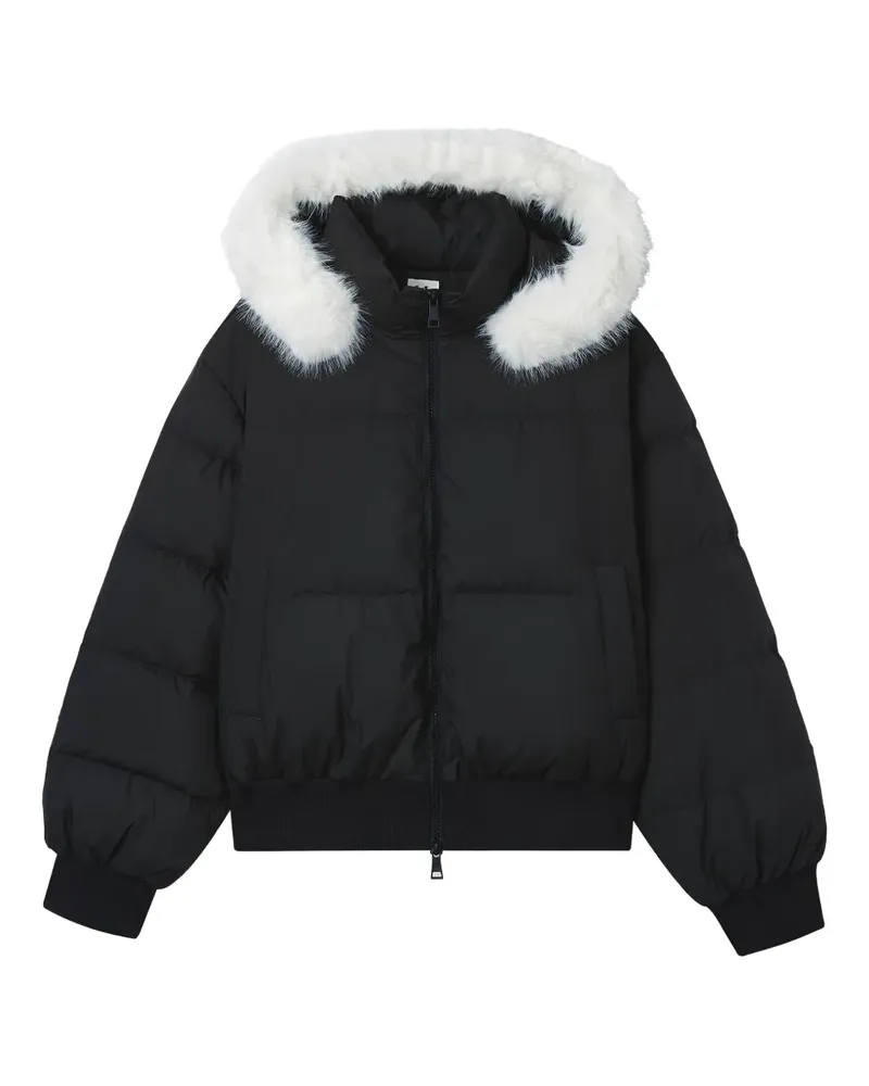b+ab hooded puffer jacket - Schwarz Schwarz