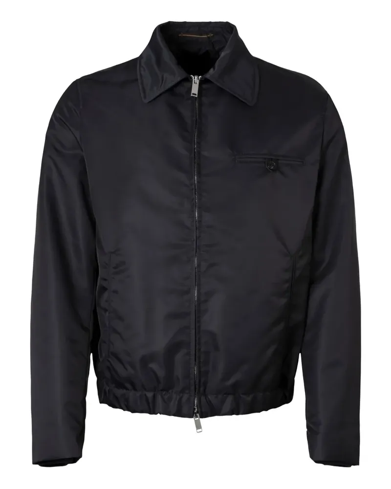 Slowear Bomberjacke mit elastischem Saum - Schwarz Schwarz