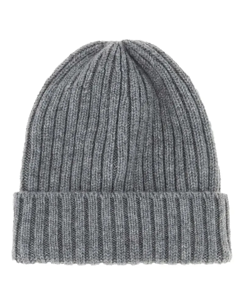Fedeli Gerippte Beanie - Grau Grau