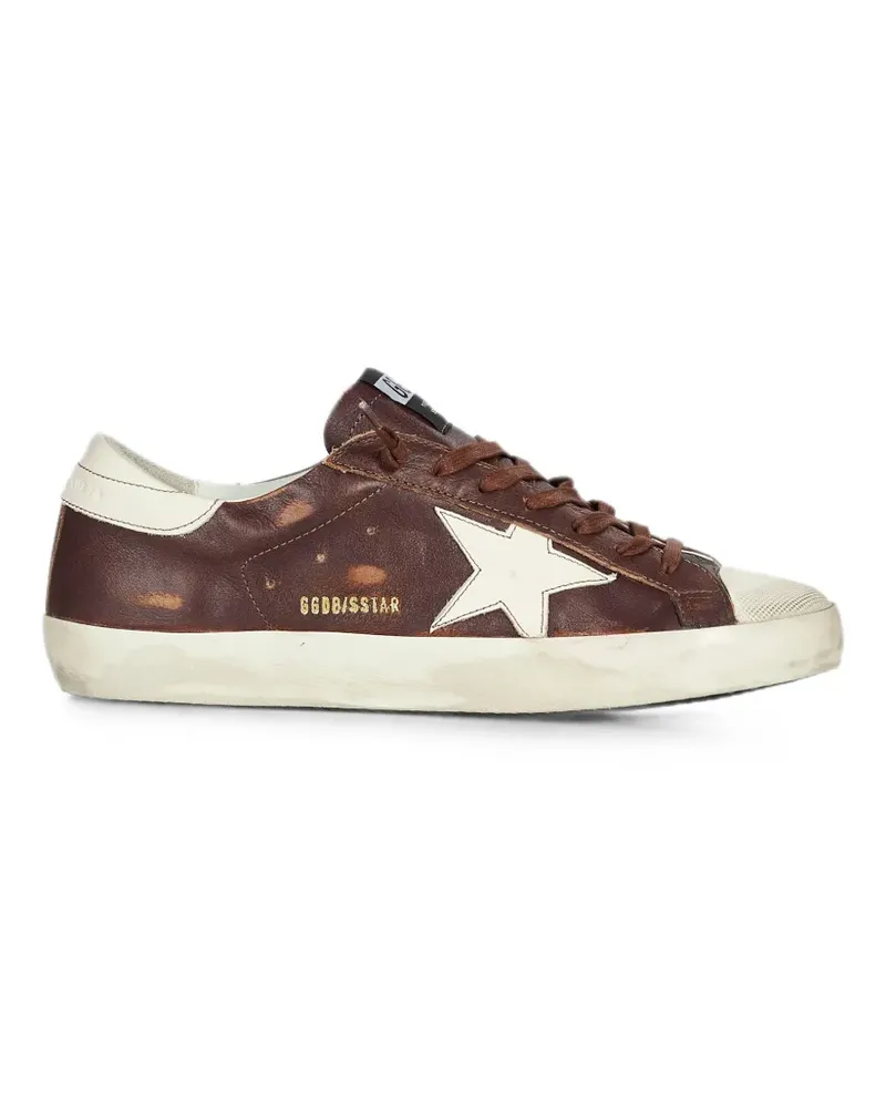 Golden Goose Super-Star Sneakers im Distressed-Look - Braun Braun