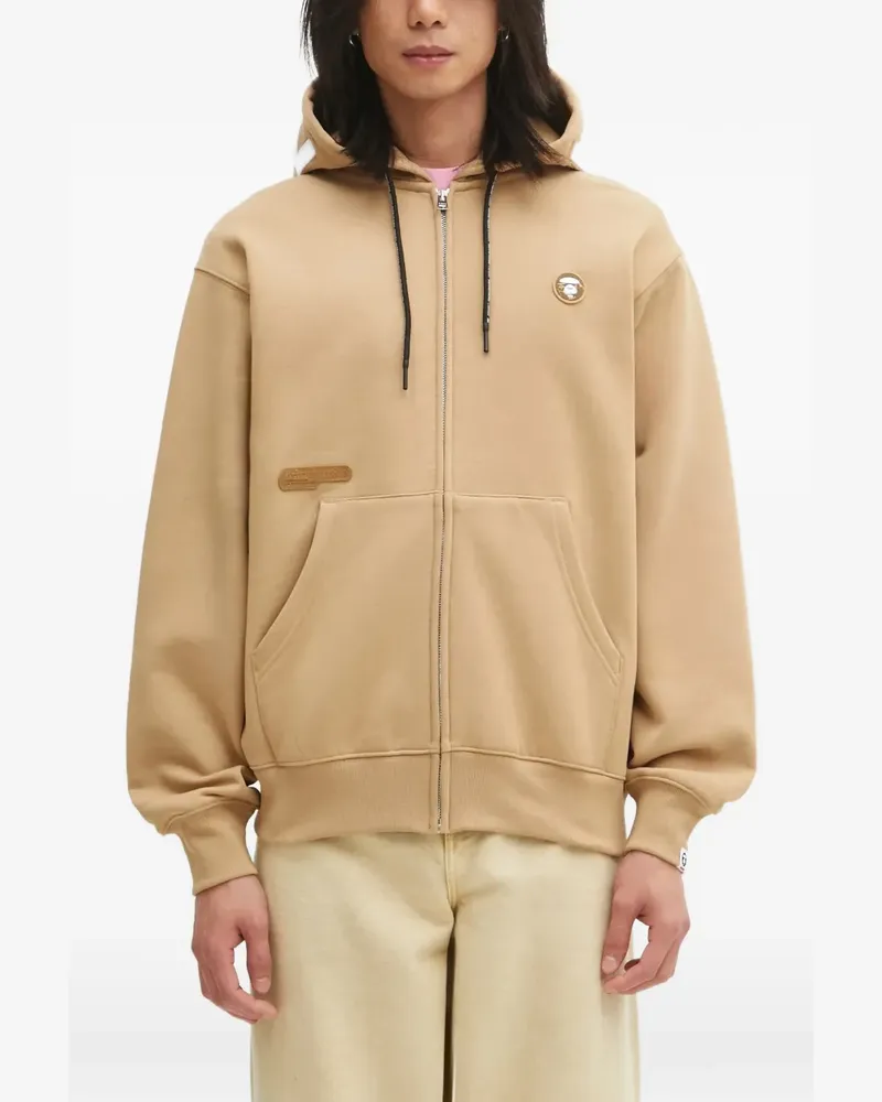 BAPE Kapuzenjacke mit Reißverschluss - Nude Nude