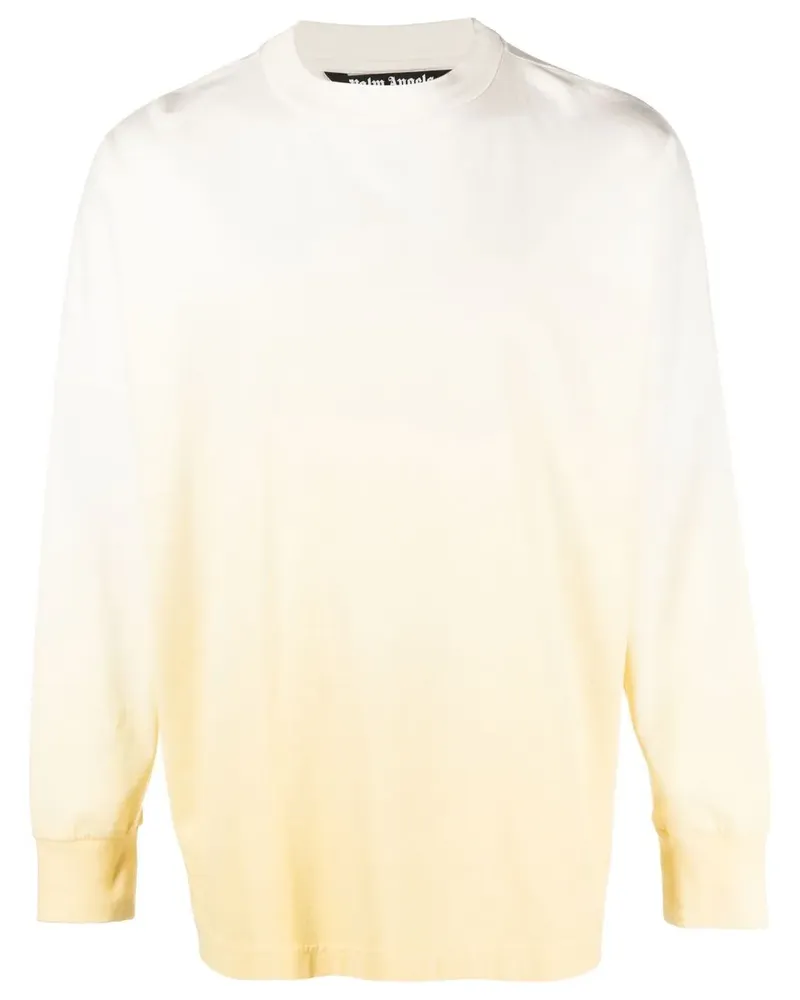 Palm Angels Sweatshirt mit Farbverlauf-Optik - Gelb Gelb