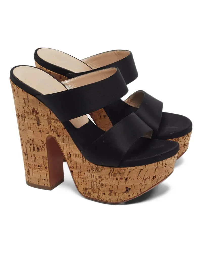 Casadei Sandalen mit Plateau - Schwarz Schwarz