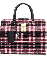 Thom Browne Mr. Thom Handtasche mit Schottenkaro Rot