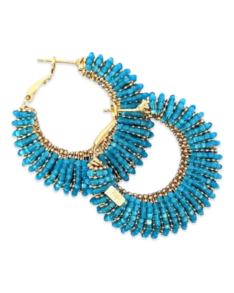 Gas Bijoux Izzia Creolen mit Perlen - Blau Blau