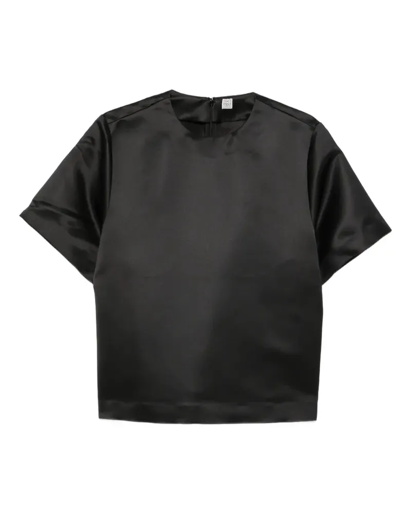 Totême Schwarzes T-Shirt Schwarz
