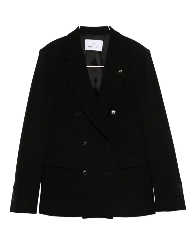 Manuel Ritz double-breasted blazer - Schwarz Schwarz