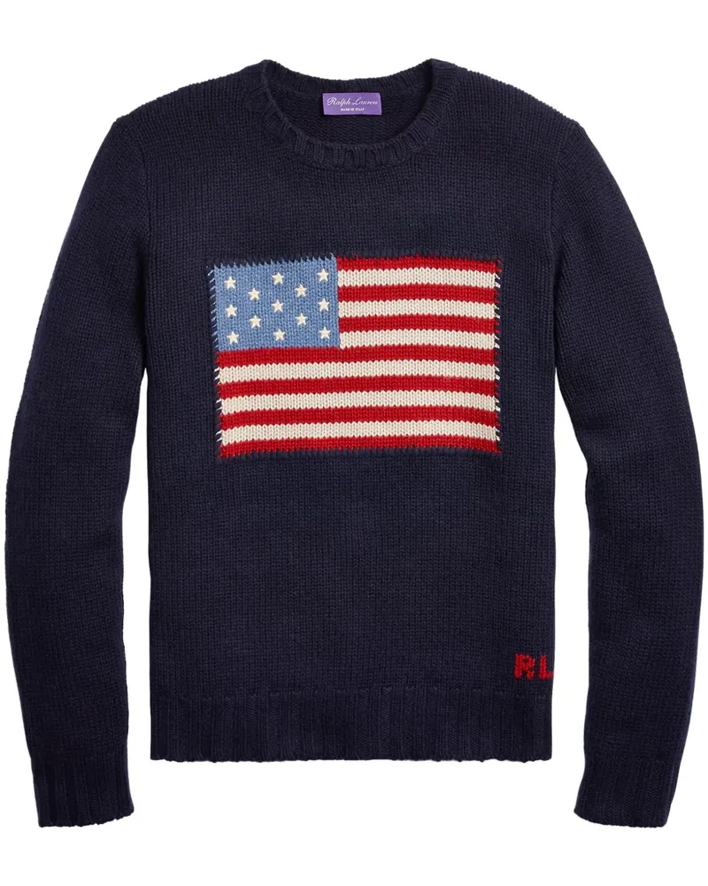 Ralph Lauren Flag Pullover - Blau Blau