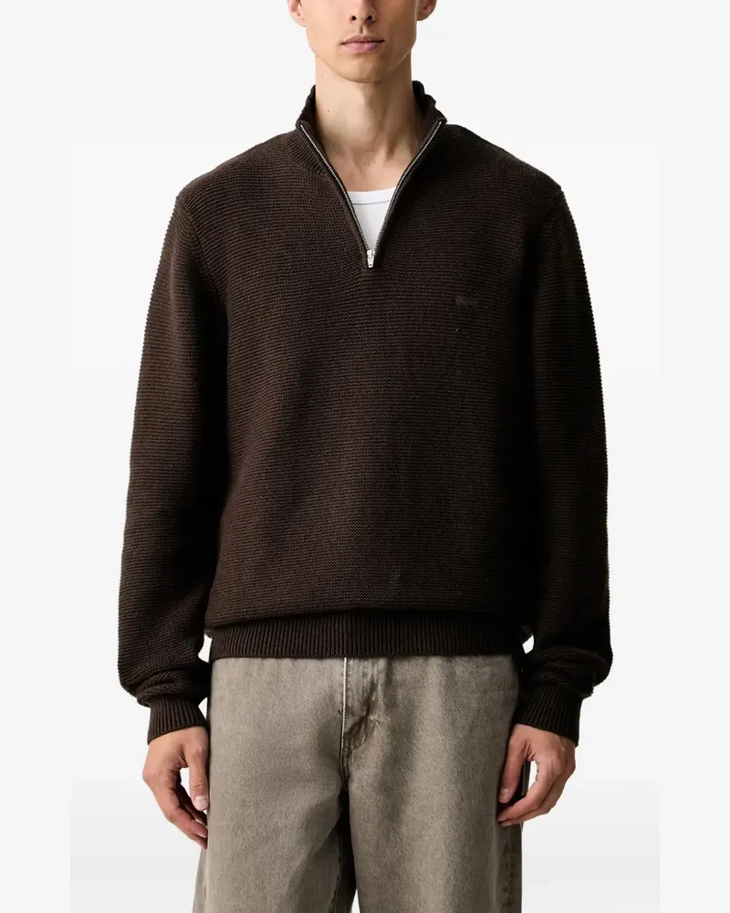 Levi's Housemark quarter-zip knitted sweater - Braun Braun