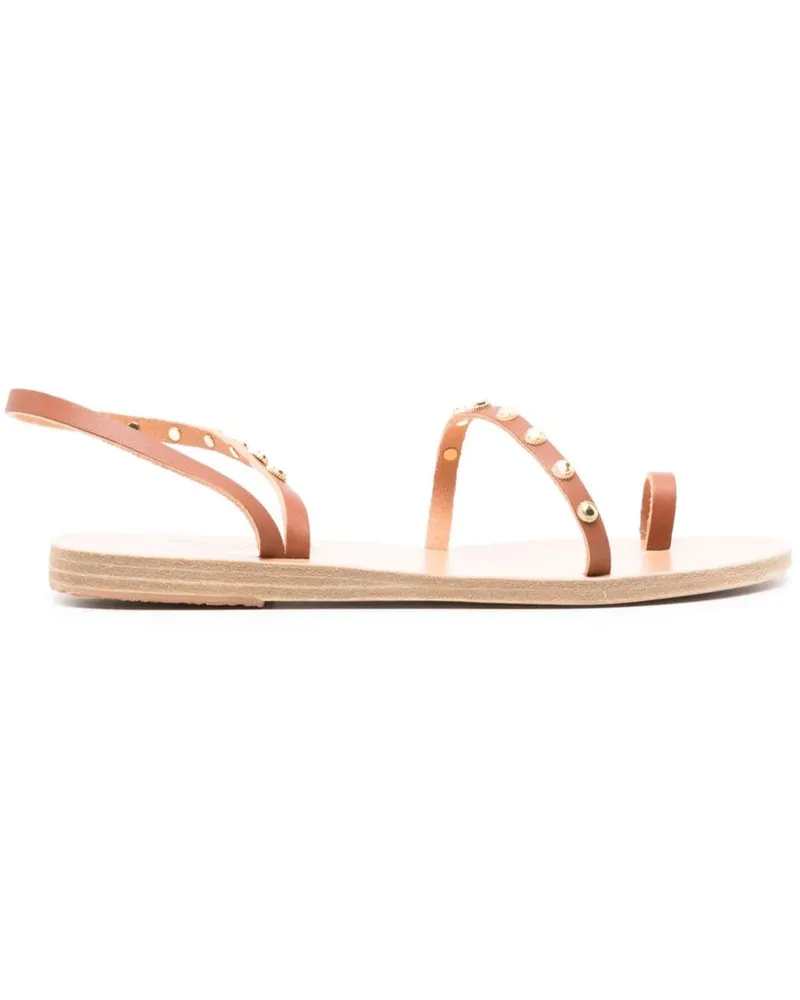 Ancient Greek Sandals Eleftheria Sandalen mit Biene - Braun Braun