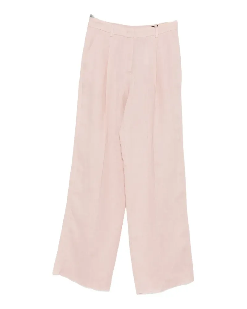 MARELLA pleated linen trousers - Rosa Rosa