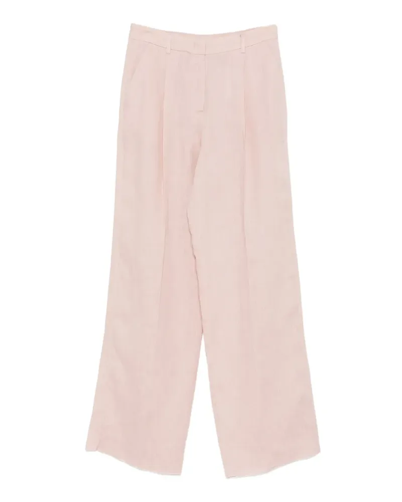 MARELLA pleated linen trousers - Rosa Rosa