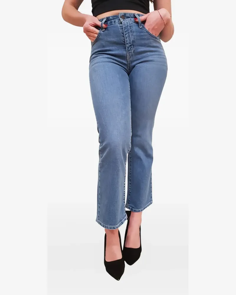 Levi's Gerade Jeans mit hohem Bund - Blau Blau