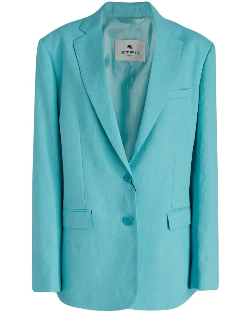 Etro Sakko aus Jacquard - Blau Blau