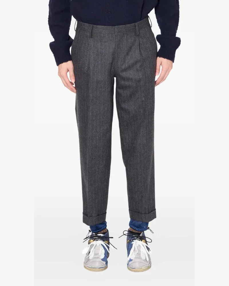 kolor Hose mit Nadelstreifen - Grau Grau