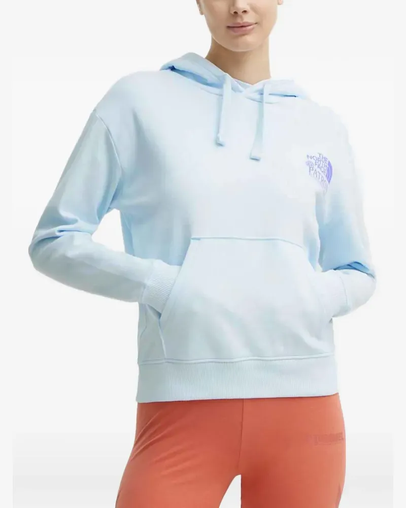 The North Face hooded graphic print sweater - Blau Blau