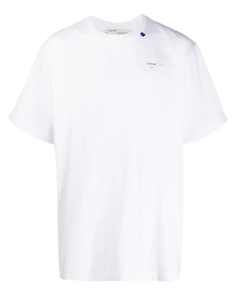 OFF-WHITE T-Shirt mit Logo-Print - Weiß Weiß