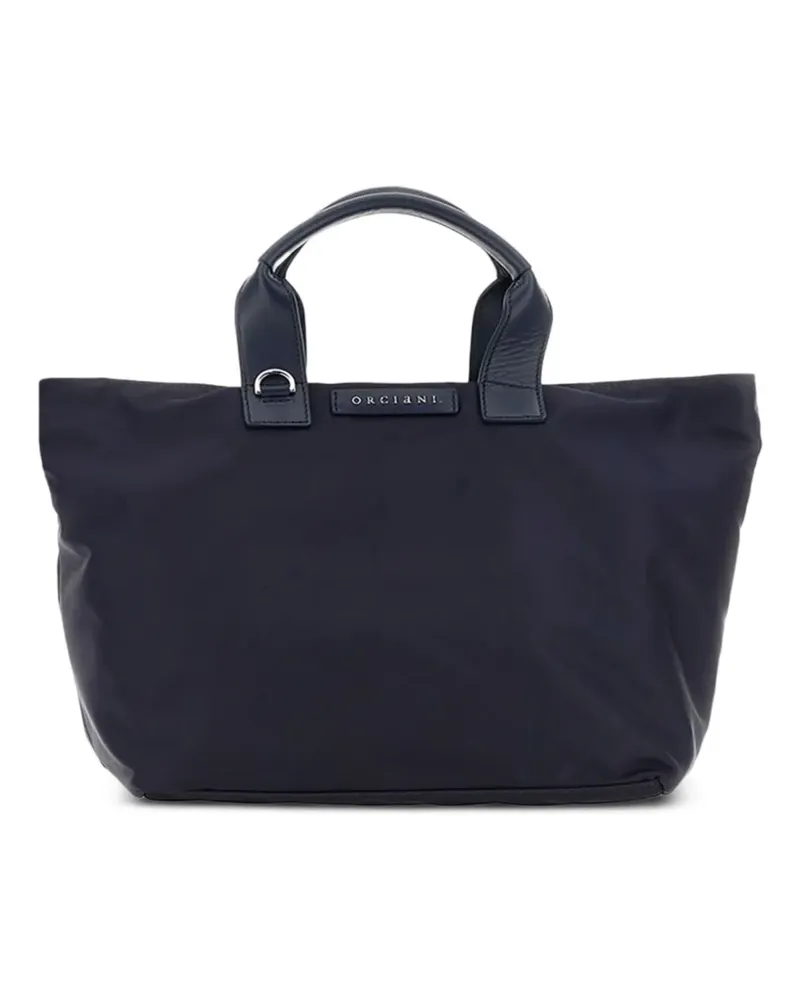 Orciani Schultertasche mit GG-Muster - Blau Blau