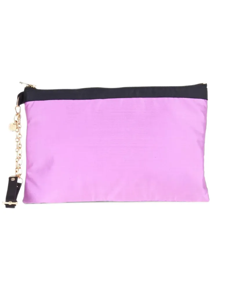 Patrizia Pepe Clutch mit Kettenriemen - Violett Violett
