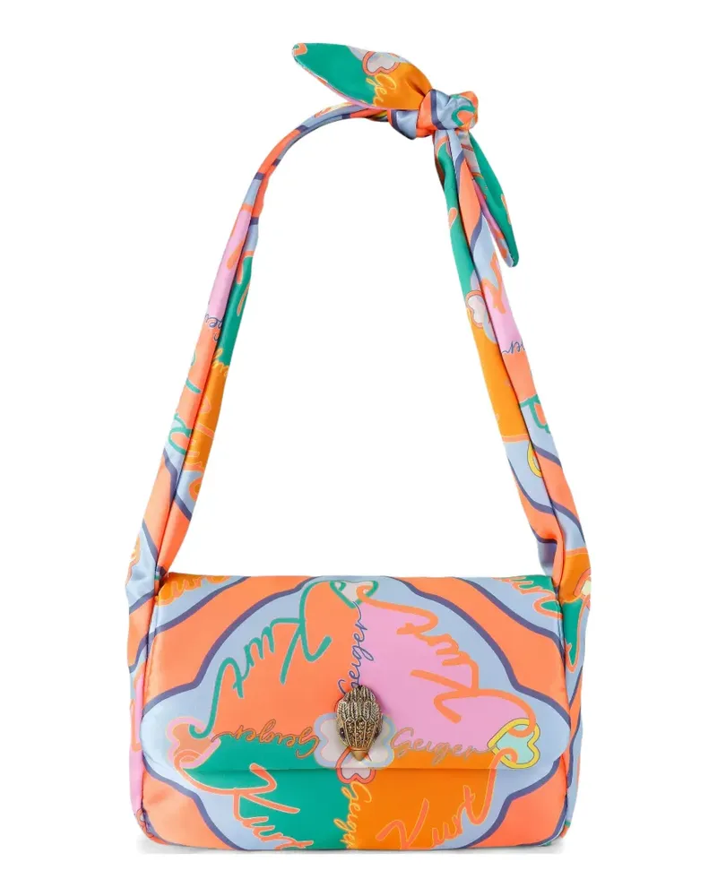 Kurt Geiger Kensington Knot Schultertasche mit Adlerkopf - Orange Orange