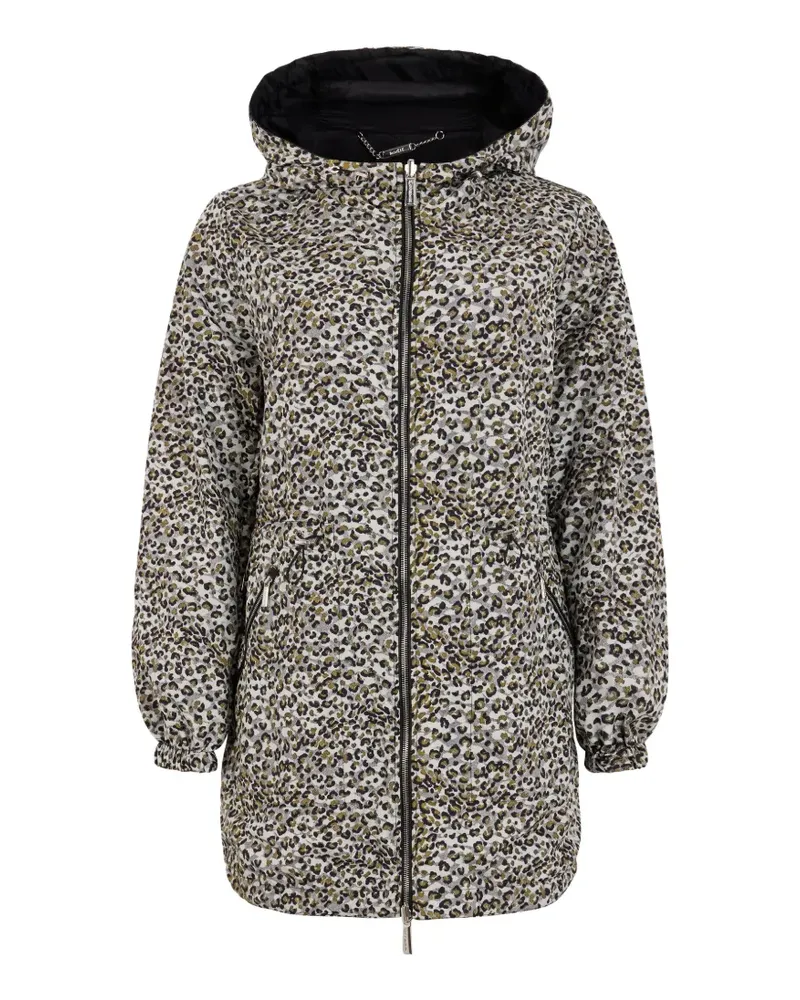 MOORER Geminipra leopard-print hooded parka - Braun Braun