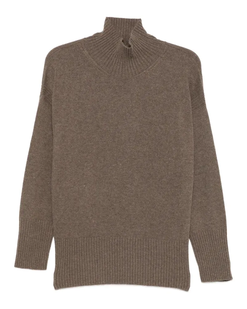 Roberto Collina ribbed-trim high-neck sweater - Braun Braun