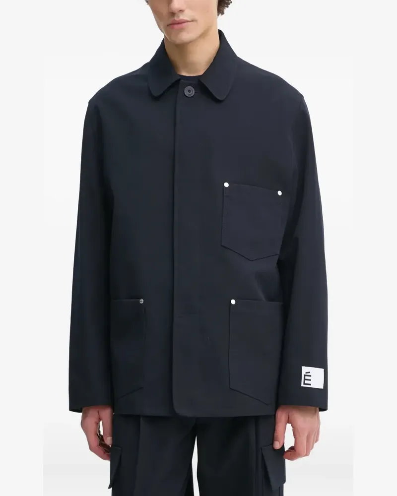 Études Studio Jacke mit Taschendetail - Blau Blau