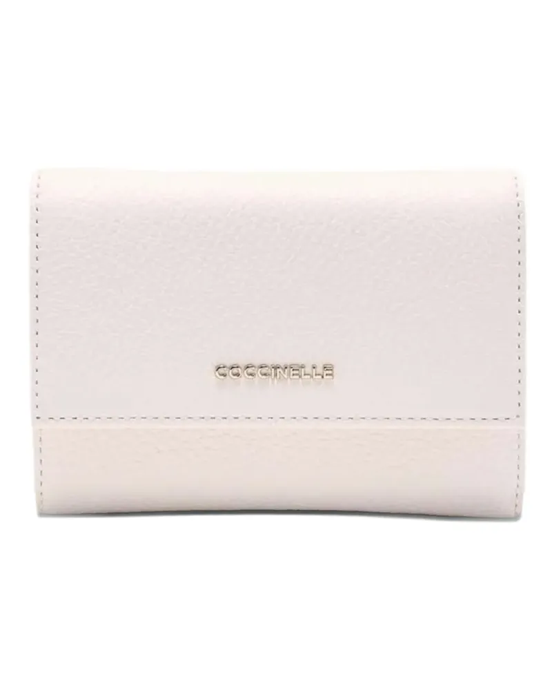 Coccinelle metallic-logo wallet - Weiß Weiß