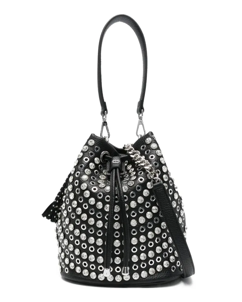 LA CARRIE Verzierte Beuteltasche mit Quaste - Schwarz Schwarz