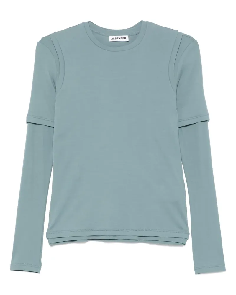 Jil Sander Klassisches T-Shirt - Blau Blau
