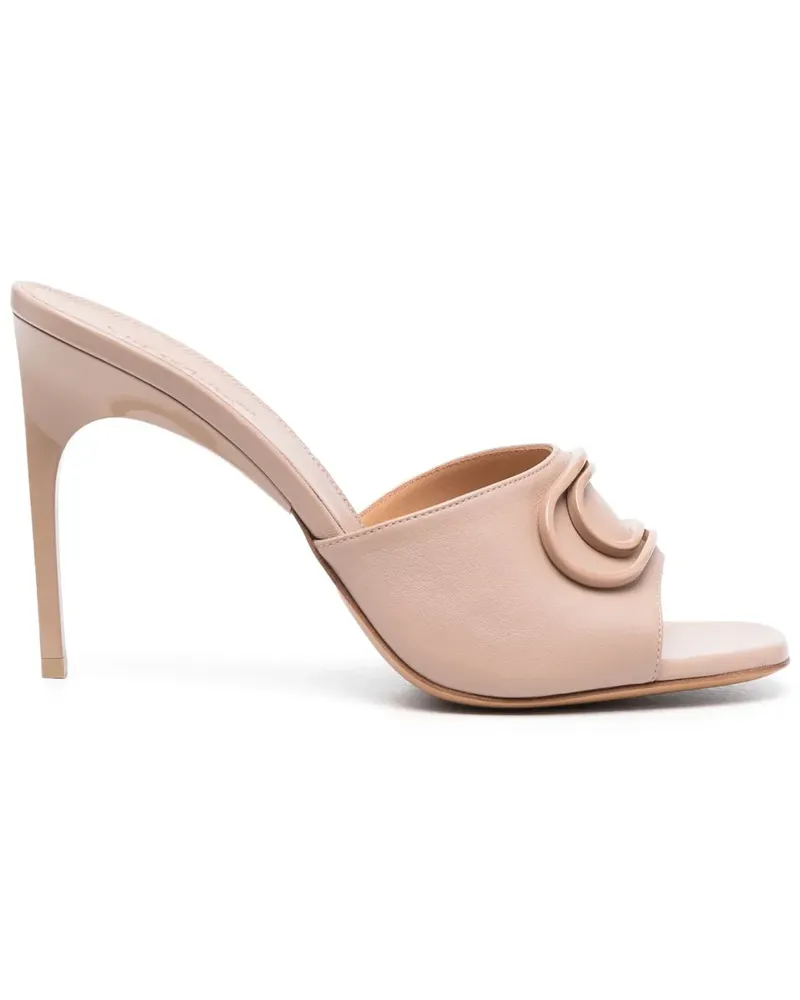 OFF-WHITE Sandalen mit Schleife - Nude Nude