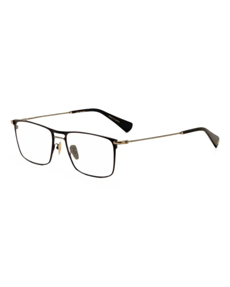 John Varvatos square-frame glasses - Schwarz Schwarz