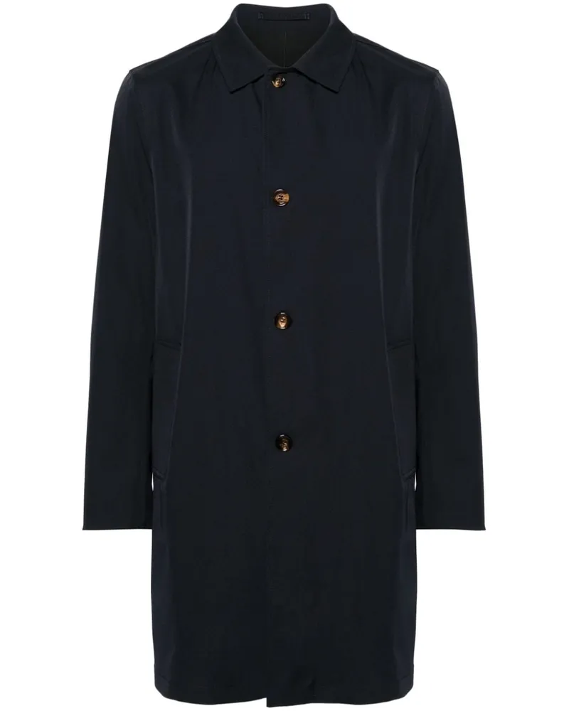 KIRED Einreihiger Trenchcoat Blau