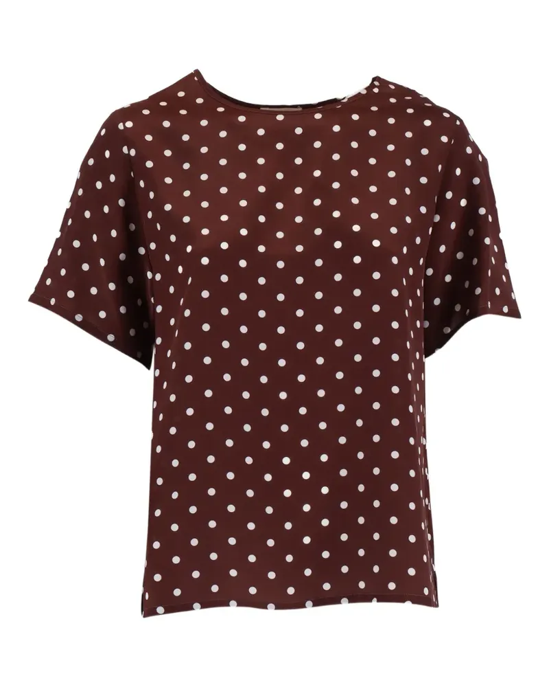P.A.R.O.S.H. P.A.R.O H. polka dot blouse - Braun Braun