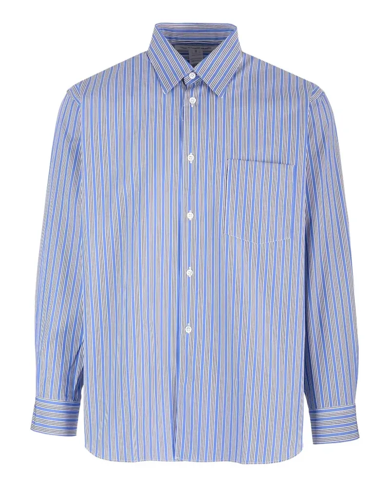 Comme des Garçons stripe-print shirt - Blau Blau