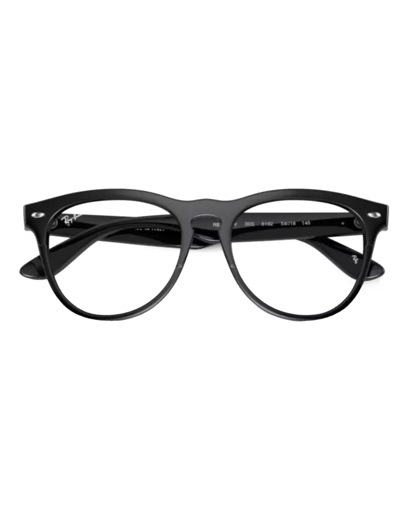 Ray Ban Brille mit rundem Gestell - Schwarz Schwarz