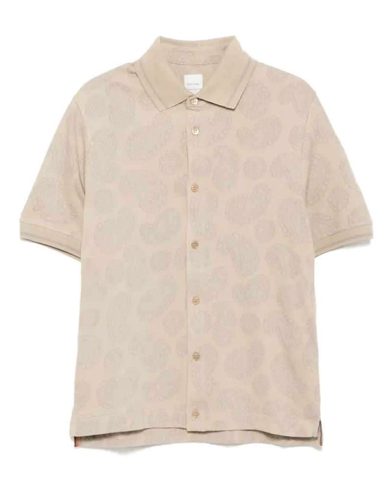Paul Smith Poloshirt aus Jacquard - Nude Nude