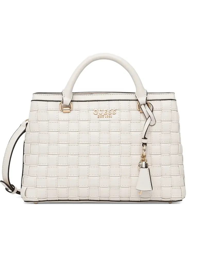 Guess Satchel-Tasche mit Logo - Nude Nude